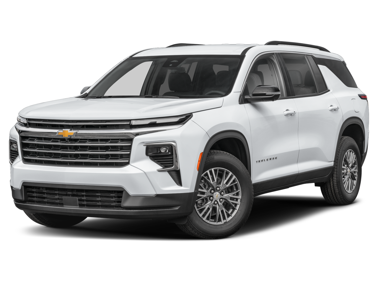 2026 Chevrolet Traverse LT w/1LT in Mosaic Black Metallic — front three-quarter view