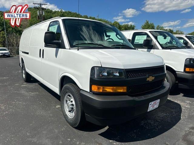 2026 Chevrolet Express Cargo Work Van in Summit White — front three-quarter view
