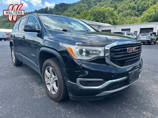 2019 GMC Acadia AWD SLE-1 in Ebony Twilight Metallic — front three-quarter view