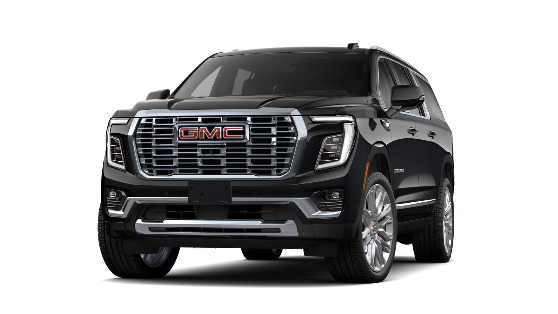 2026 GMC Yukon XL Denali in Onyx Black — front three-quarter view