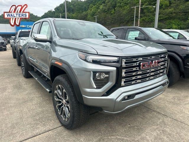 2026 GMC Canyon Denali in Sterling Metallic — front three-quarter view