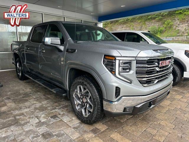 2026 GMC Sierra 1500 SLT in Sterling Metallic — front three-quarter view