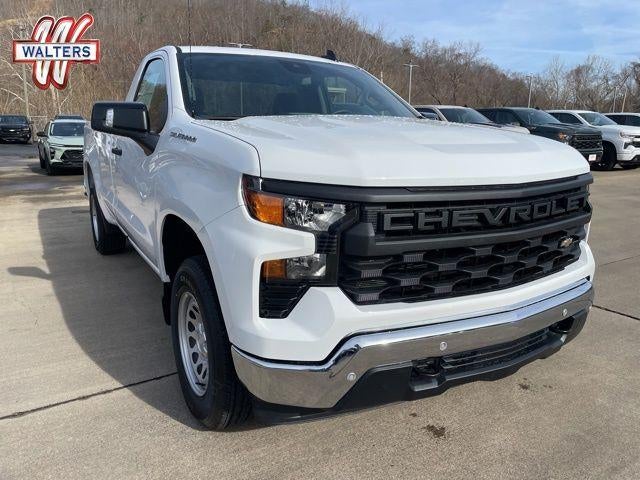 2026 Chevrolet Silverado 1500 WT in Summit White — front three-quarter view