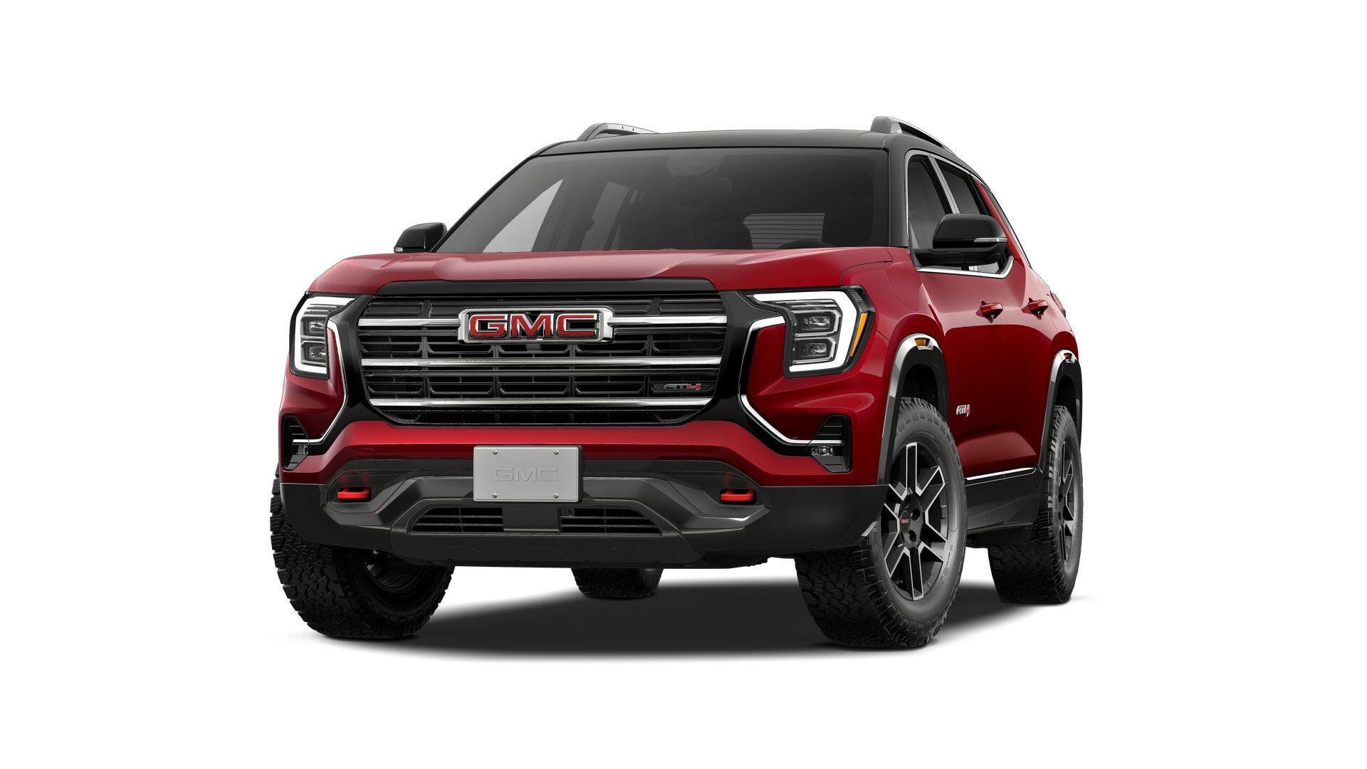 2027 GMC Terrain AT4 in Volcanic Red Tintcoat — front three-quarter view