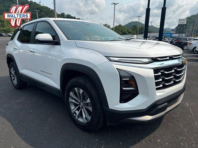2025 Chevrolet Equinox AWD LT in Summit White — front three-quarter view