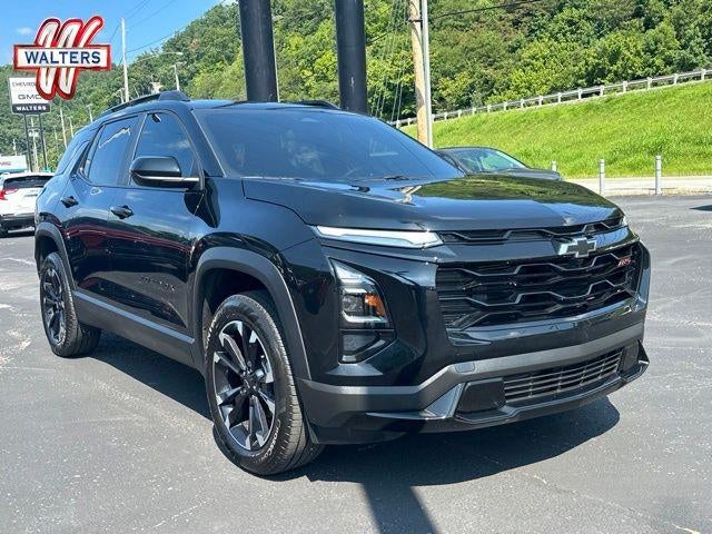 2025 Chevrolet Equinox AWD RS in Mosaic Black Metallic — front three-quarter view