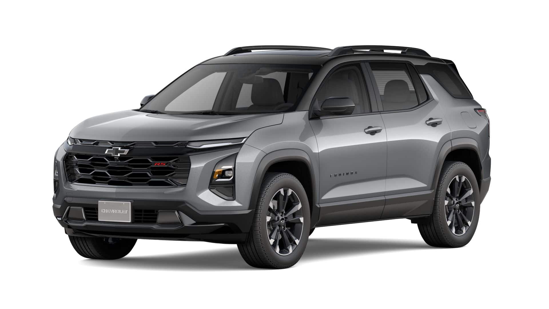 2027 Chevrolet Equinox RS in Sterling Gray Metallic — front three-quarter view