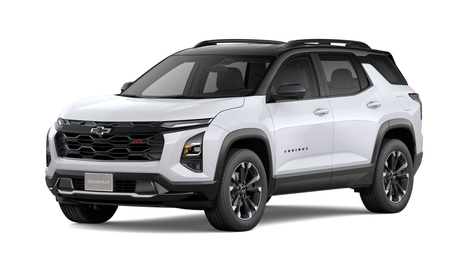 2027 Chevrolet Equinox RS in Polar White Tricoat — front three-quarter view