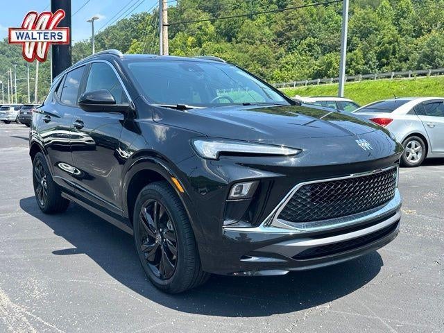 2024 Buick Encore GX Sport Touring AWD in Ebony Twilight Metallic — front three-quarter view