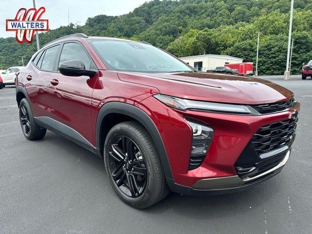 2024 Chevrolet Trax FWD 4dr ACTIV in Crimson Metallic — front three-quarter view