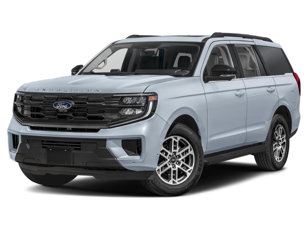 2027 Ford Expedition Active 4x4 in Glacier Gray Metallic Tri-Coat — front three-quarter view