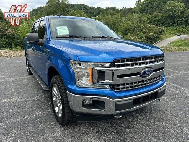 2019 Ford F-150 XLT 4WD SuperCrew 5.5' Box in Velocity Blue Metallic — front three-quarter view