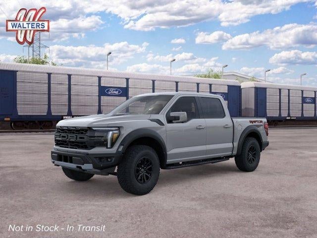 2026 Ford F-150 Raptor 4WD SuperCrew 5.5' Box in Avalanche — front three-quarter view