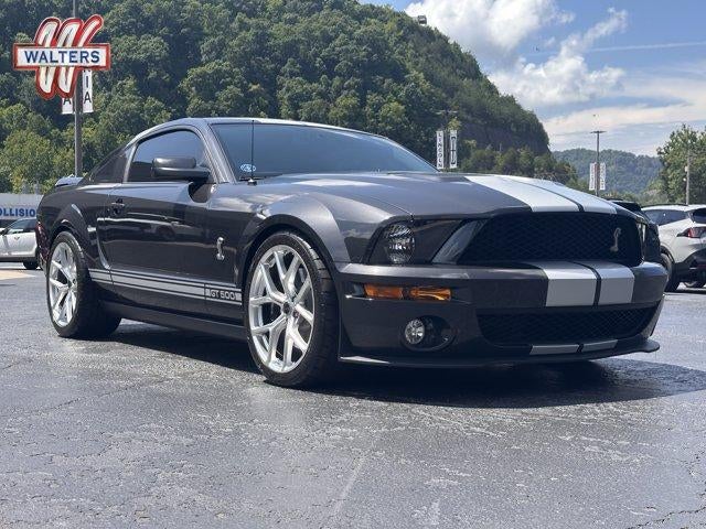 2007 Ford Mustang 2dr Cpe Shelby GT500 in Alloy Metallic — front three-quarter view