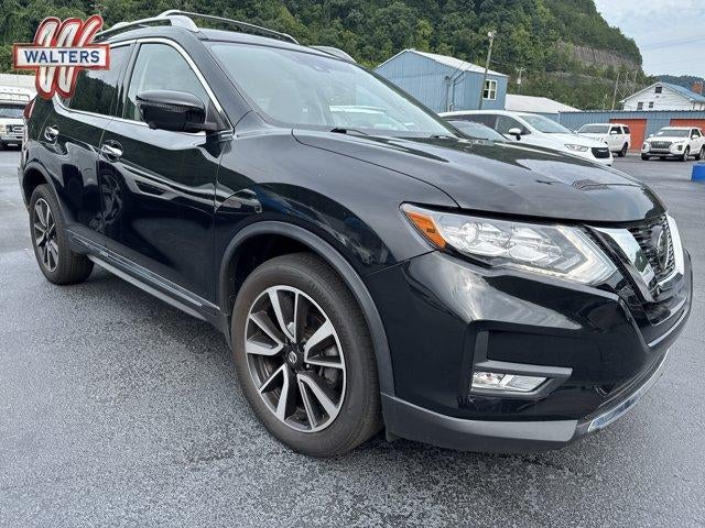 2020 Nissan Rogue AWD SL in Magnetic Black Pearl — front three-quarter view