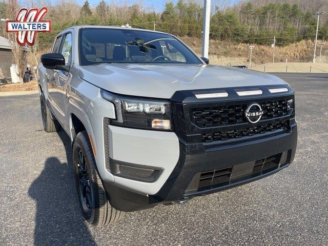2026 Nissan Frontier Crew Cab 4x4 SV in Boulder Gray Pearl — front three-quarter view