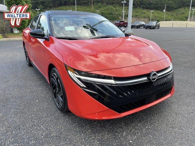 2026 Nissan Sentra SR Sedan in Energetic Ember/Super Black — front three-quarter view