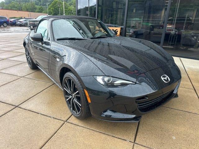 2026 Mazda Mazda MX-5 Miata Grand Touring Auto in Jet Black Mica — front three-quarter view