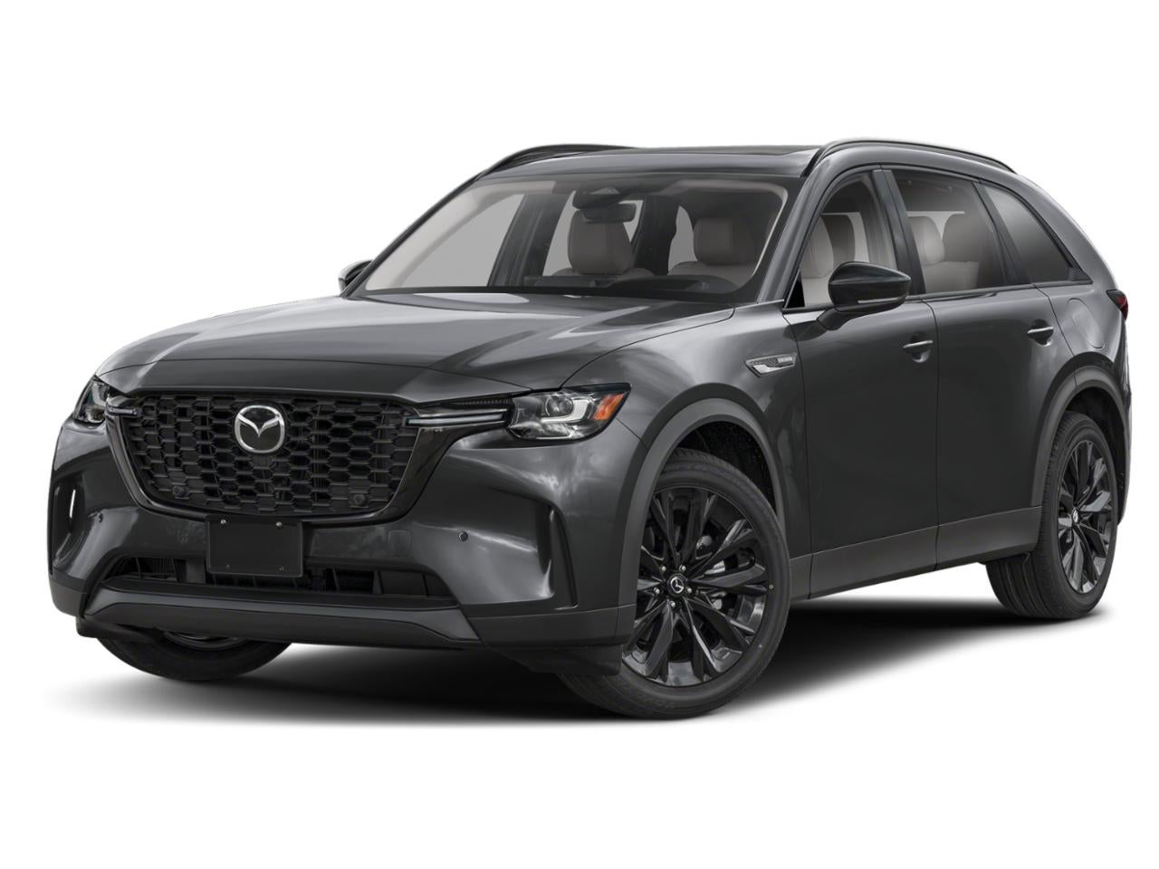 2026 Mazda Mazda CX-90 3.3 Turbo Premium Sport in Machine Gray Metallic — front three-quarter view