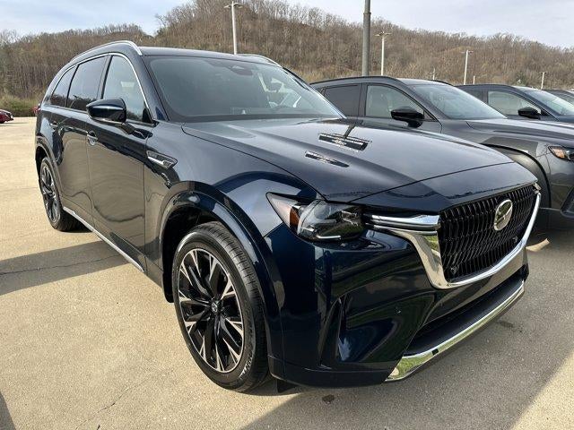 2026 Mazda Mazda CX-90 3.3 Turbo S Premium Plus in Deep Crystal Blue Mica — front three-quarter view