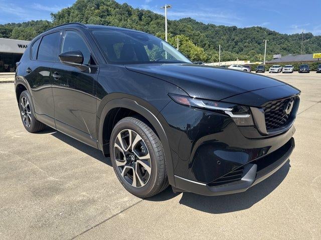 2026 Mazda Mazda CX-5 2.5 S Preferred AWD in Jet Black Mica — front three-quarter view