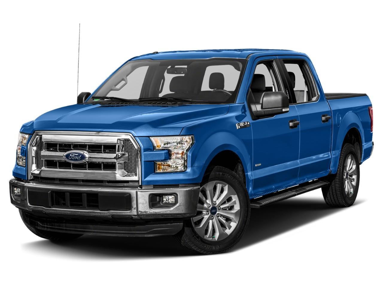 2015 Ford F-150 4WD SuperCrew 5-1/2 Ft Box XLT in Blue Flame Metallic — front three-quarter view