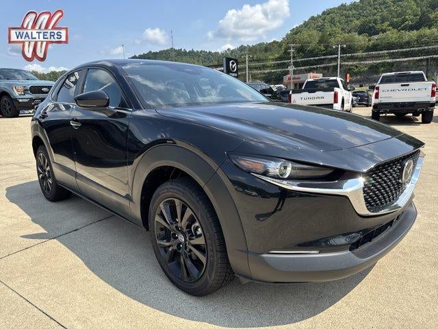 2024 Mazda Mazda CX-30 2.5 S Select Sport AWD in Jet Black Mica — front three-quarter view