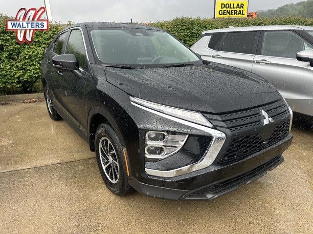 2026 Mitsubishi Eclipse Cross ES S-AWC in Labrador Black Pearl — front three-quarter view