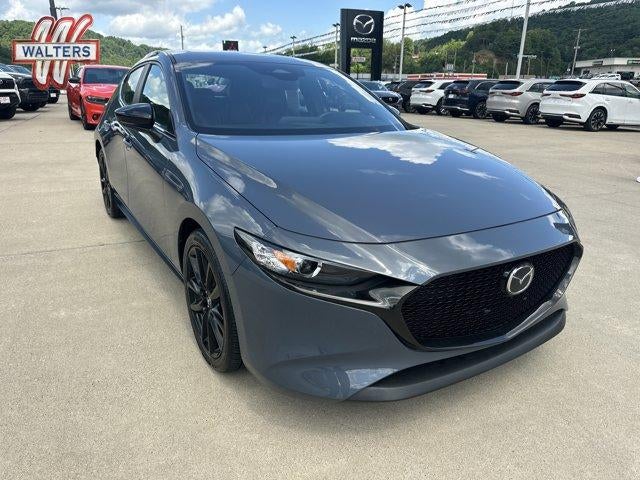 2025 Mazda Mazda3 Hatchback 2.5 S Carbon Edition Auto AWD in Polymetal Gray Metallic — front three-quarter view