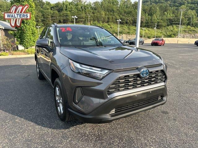 2024 Toyota RAV4 Hybrid XLE AWD (Natl) in Magnetic Gray Metallic — front three-quarter view