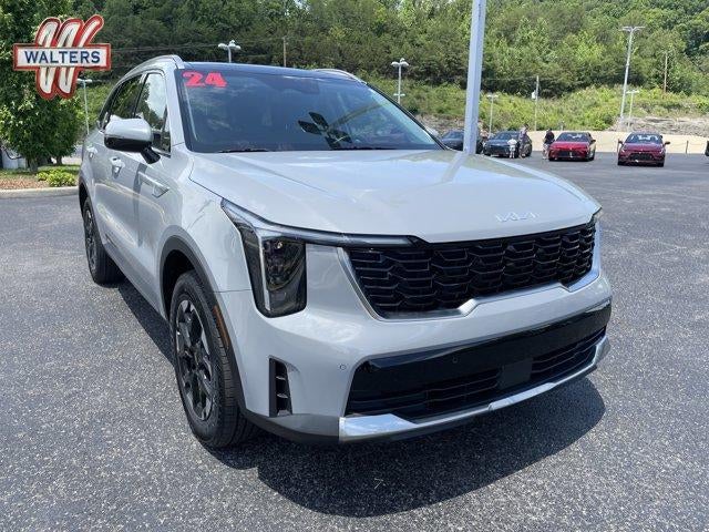 2024 Kia Sorento S AWD in Wolf Gray — front three-quarter view