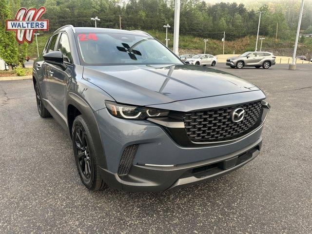 2025 Mazda Mazda CX-50 2.5 S Preferred Package AWD in Polymetal Gray Metallic — front three-quarter view